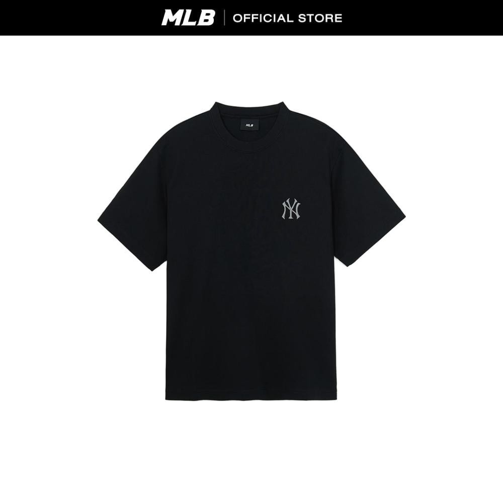 MLB เสื้อยืด ยูนิเซ็กส์ Vintage Monotive Over Fit T-Shirts รุ่น 3ATSM0854 50BKS สีดำ