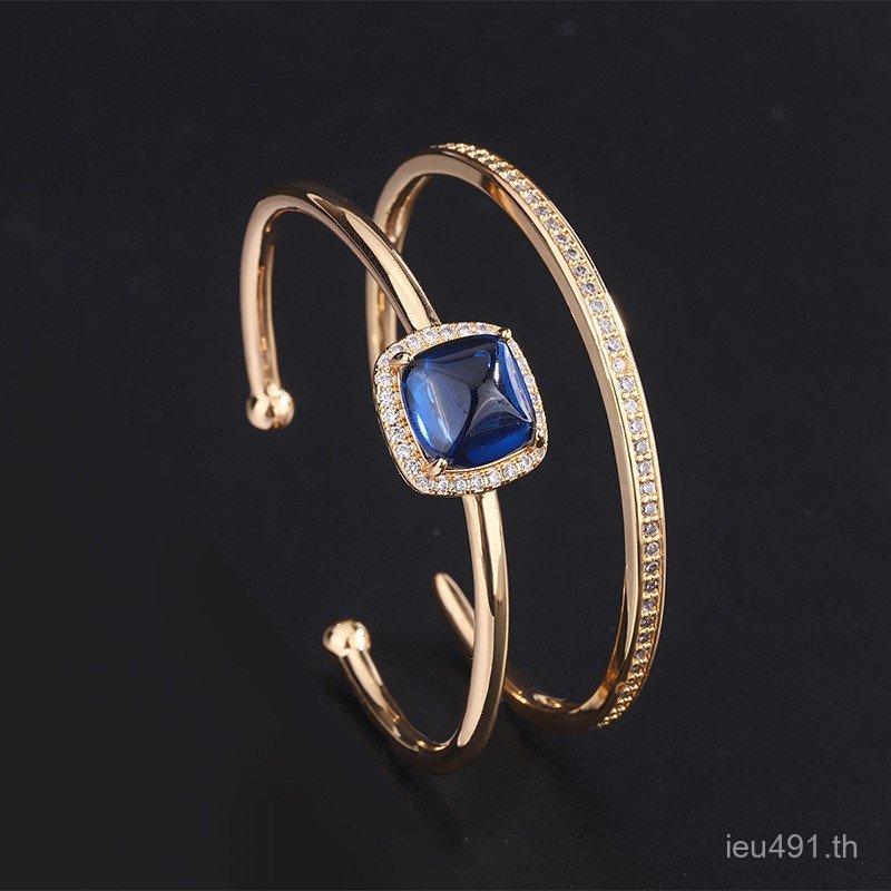 สร้อยข้อมือสไตล์เกาหลี แบบ Tower คลาสสิก สีน้ำตาล พร้อมแท็ก TG0H