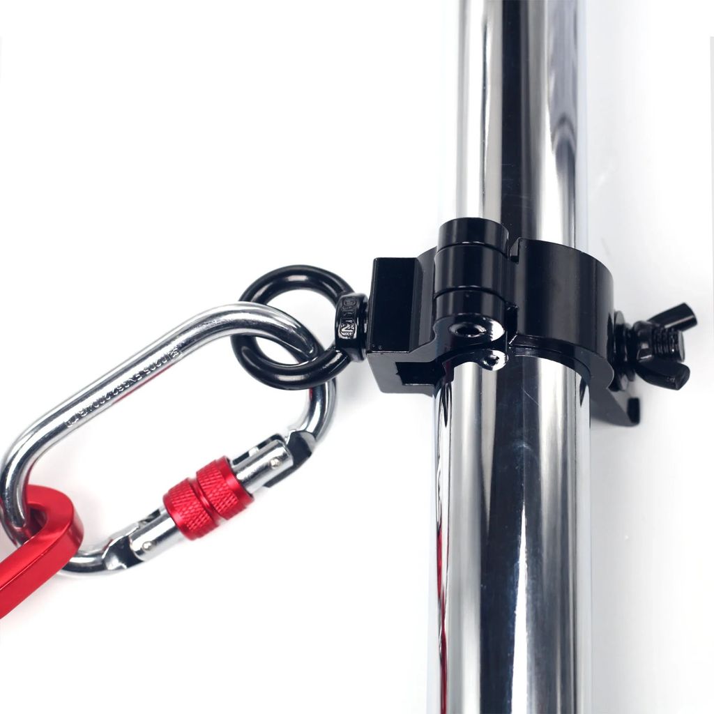 เสาเต้นรําแขวน clamp หมุนโยคะ Aerial Silks สําหรับเสาเต้นรํา Acrobatic Fly Grip Pole เต้นรําโยคะ swi