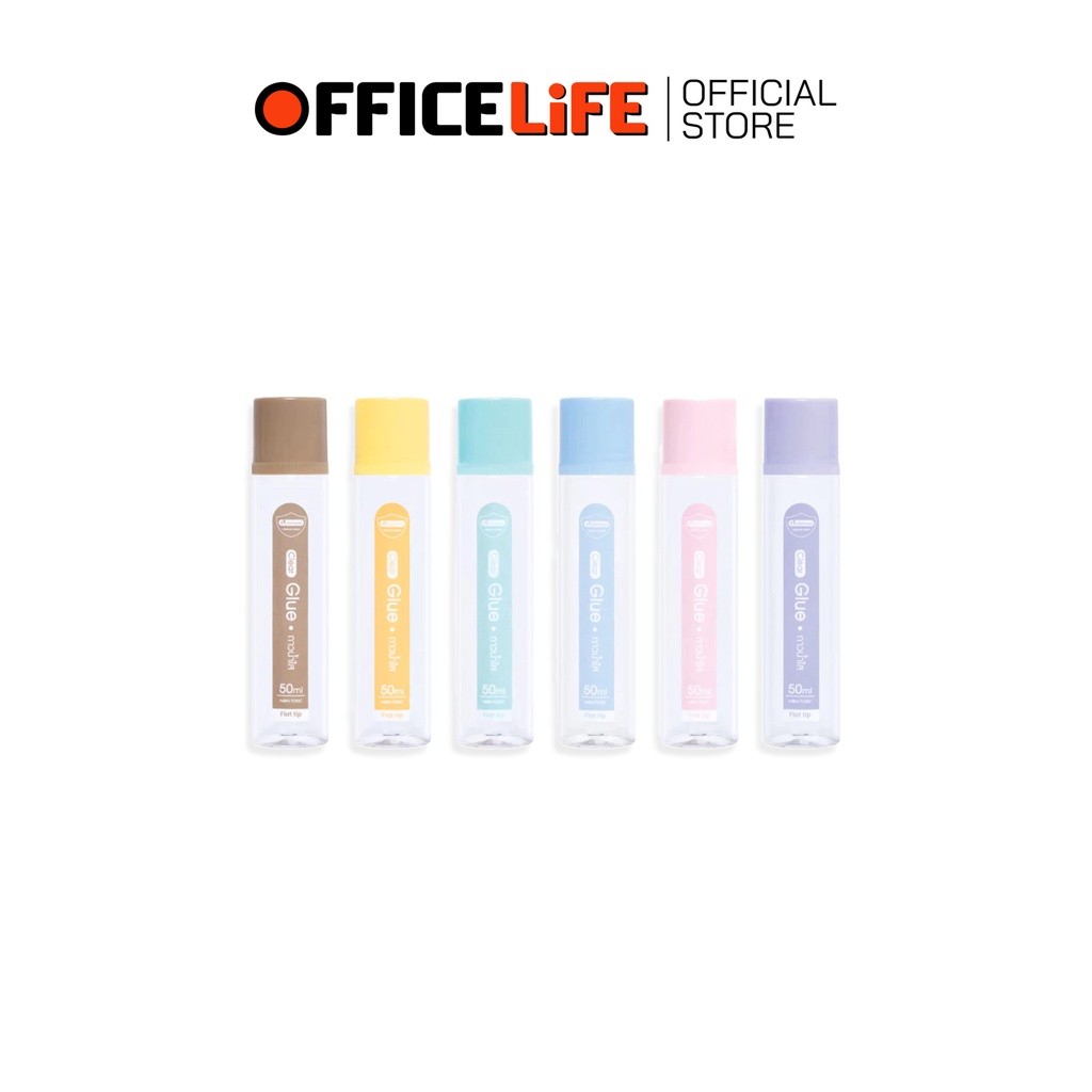 Master Art (มาสเตอร์อาร์ต) กาวน้ำใส หัวกาวแบบซิลิโคน ขนาดจุ 50 ml. ( 1 ขวด / คละสี )