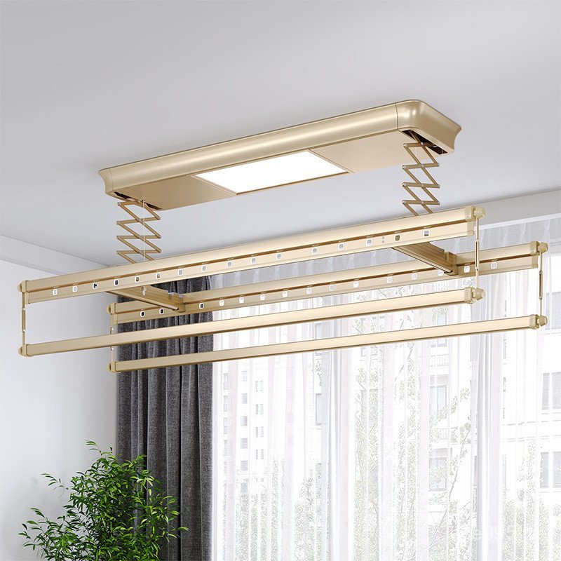 ระเบียงอลูมิเนียมฟังก์ชั่นเดียวในครัวเรือนไฟฟ้าสมาร์ทราวตากผ้าราวตากผ้าราวตากผ้ายกสมาร์ท6018โลหะผสมแ