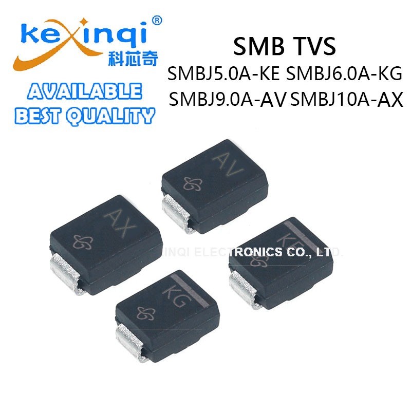 (20 ชิ้น) SMBJ5.0A SMBJ6.0A SMBJ9.0A SMBJ10A KE KG KV KX SMB TVS ไดโอด SMD DO-214AA ไดโอด Supessor แ