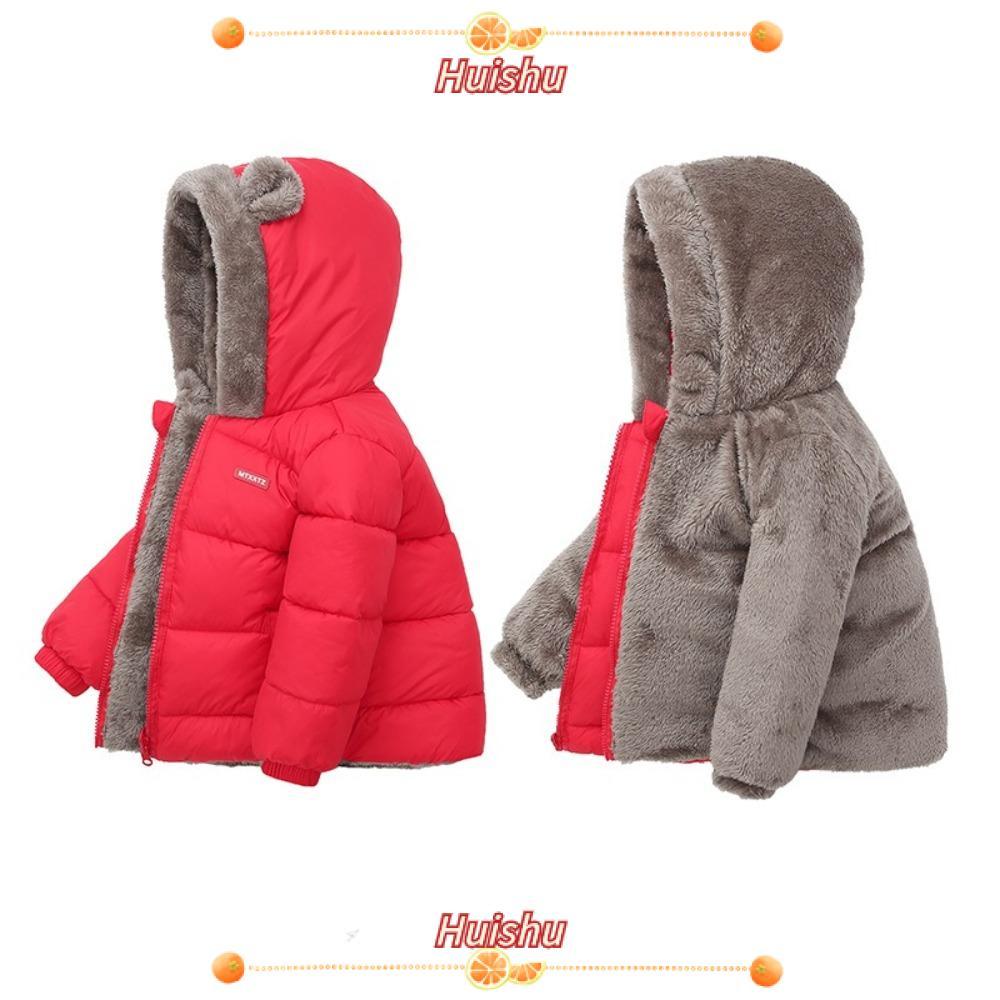 แจ็คเก็ตแคชเมียร์และผ้าฝ้ายสำหรับเด็ก ฤดูหนาว ขนาดสำหรับอายุ 1-6 ปี