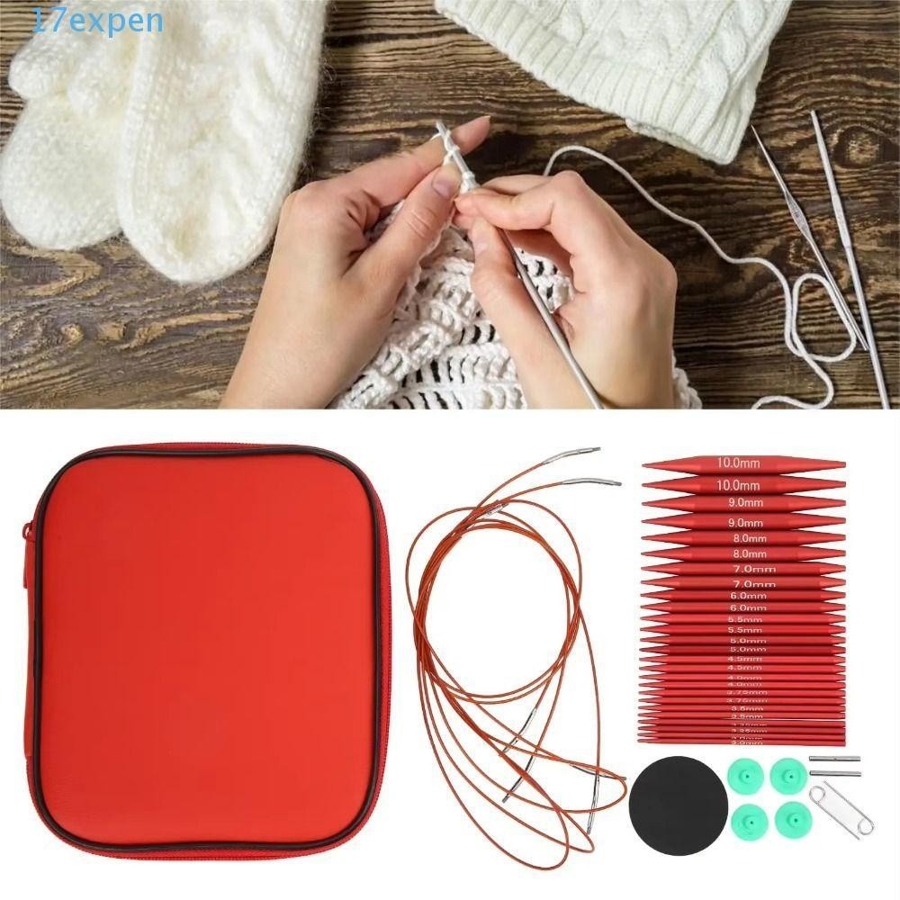 Revealed Knitting Needle Set Removable Handmade Multifunctional Smooth Circular Knitting Needles DIY