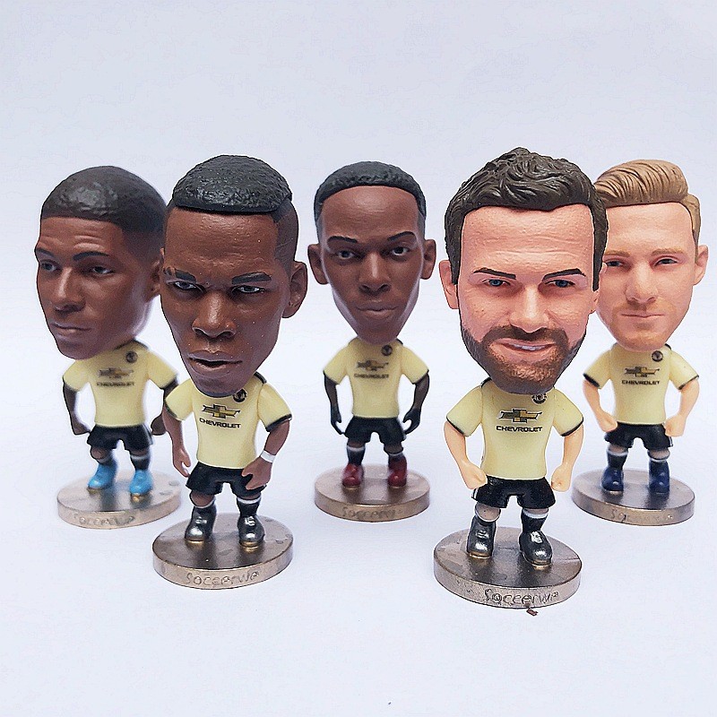 Spot Goods#Star Model Paul Pogba, Marcus Rashford, Luke Shaw Away Football Doll Model Figurine1119hw