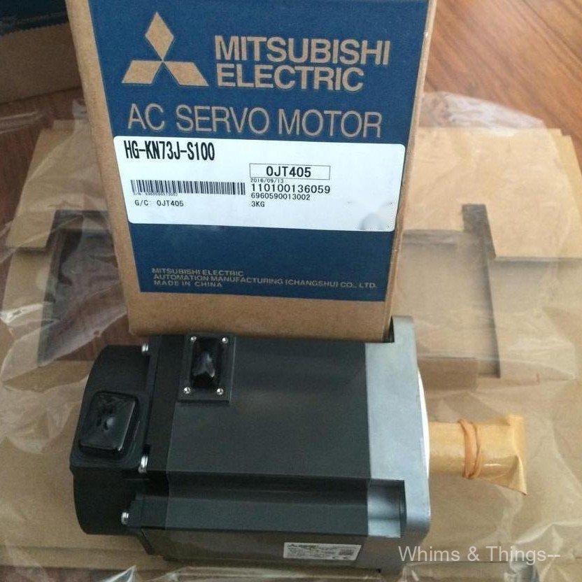 Mitsubishi Servo Motor HG-KN73J-S100 ไม่มีการเบรกใหม่เอี่ยมของแท้ประกันคุณภาพหนึ่งปี