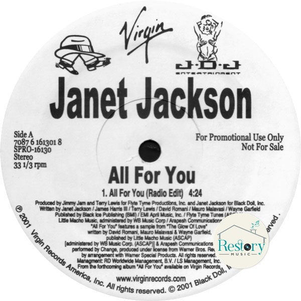 แผ่นเสียง Janet Jackson - All For You (Vinyl) (VG+) (2)