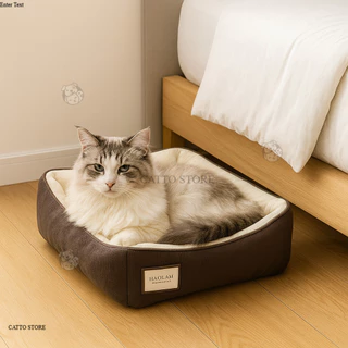 ที่นอนน้องแมว ที่นอนสัตว์เลี้ยง เบาะนอน นุ่ม หนา น่ารัก พาสเทล กันลื่น พร้อมส่ง มีขอบกันตก BEDA