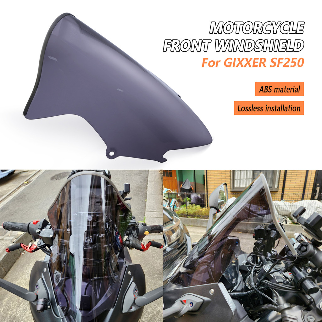 สําหรับ GIXXER250SF GIXXER 250 SF SF250 รถจักรยานยนต์ด้านหน้ากระจกกระจกสปอยเลอร์ Baffle Wind Deflect