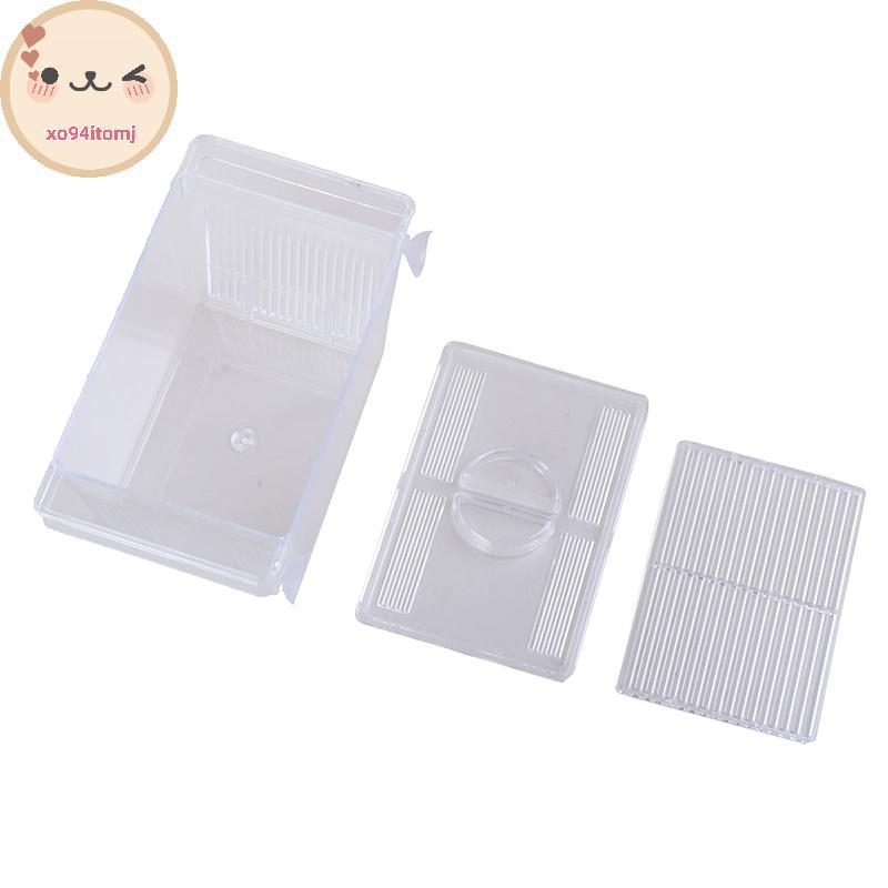XOTOMJ Aquarium Fish Tank Guppy Double Breeding Breeder Rearing Trap Box Hatchery TH