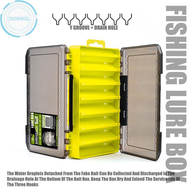 กล่องเก็บอุปกรณ์ตกปลารายการครบ 12 ช่อง พร้อมฝา organizer สำหรับ lure และ hook