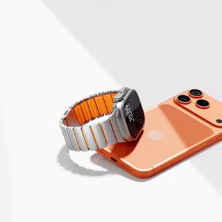 ไทเทเนียม + ซิลิโคน Band หรูหราแม่เหล็กสร้อยข้อมือสําหรับ Apple Watch Ultra 3/2/1 49มม S10 46มม สําหรับ Series 9 8 7 6 5 SE 44/45มม 42มม