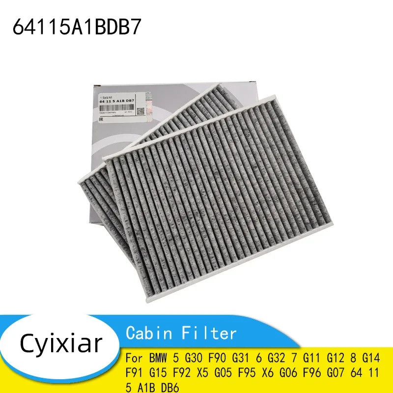 64115A1BDB7 Cabin Filter สําหรับ BMW 5 G30 F90 G31 6 G32 7 G11 G12 8 G14 F91 G15 F92 X5 G05 F95 X6 G