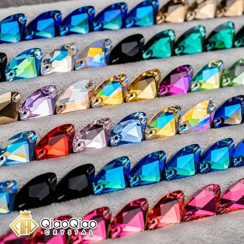 QIAO 43Colors Galactic Axes เย็บ Rhinestones