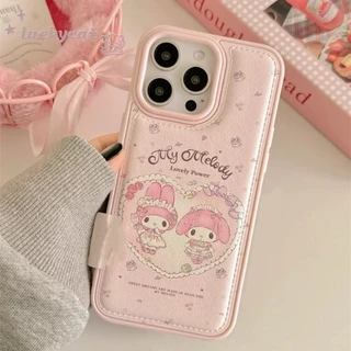 ใช้งานร่วมกับ iPhone 17 16 15 14 13 12 11 Pro Max X Xr Xs Max 7 8 Plus SE2020 เคสโทรศัพท์การ์ตูนน่ารักลูกไม้ Lovce Heart กระต่ายหนังนุ่มปกหลัง