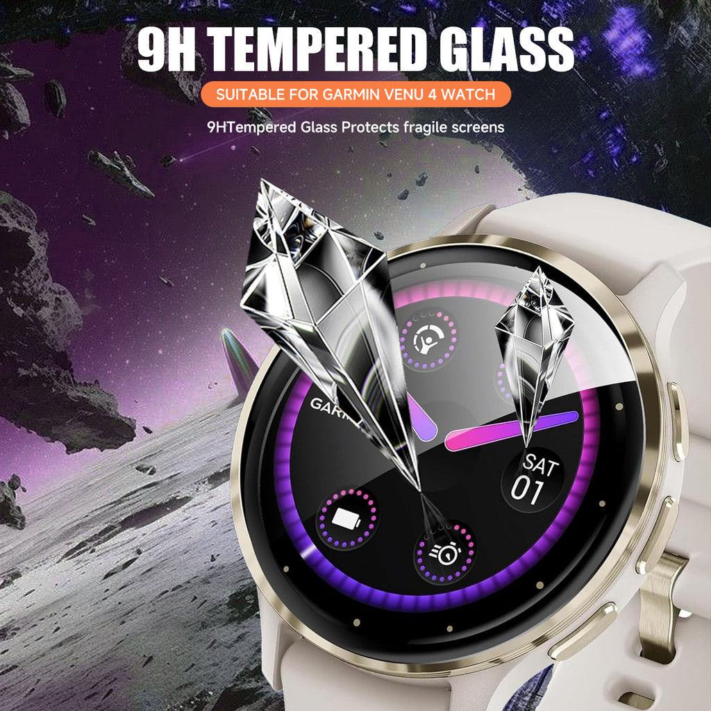 1-5PCS ฟิล์มกันรอยหน้าจอใช้งานร่วมกับ Garmin Venu 4 45 มม.41 มม.ฟิล์มโค้ง Anti-Scratch ไม่ใช่แก้ว PMMA ฟิล์มคอมโพสิต - รูปที่ 3