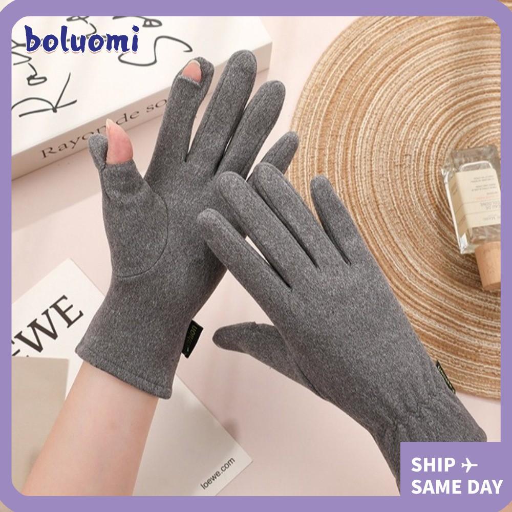 ถุงมือกันหนาว BOLUMI สำหรับสาวๆ หน้าจอสัมผัสได้ กันลม อุ่นในอากาศหนาว และเหมาะสำหรับการขับรถและการสวมใส่ประจำวัน