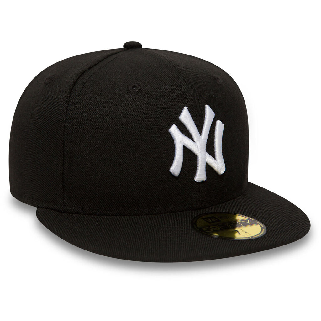 หมวกเบสบอล New York Yankees New Era 59Fifty MLB สีดํา/ขาว