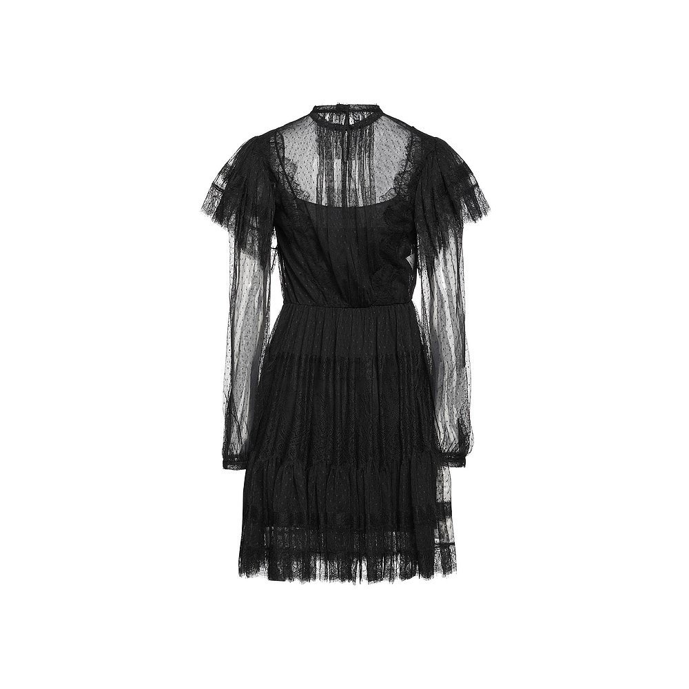 ชุดเดรสสั้น Alberta Ferretti สไตล์หรูหราสำหรับสตรี