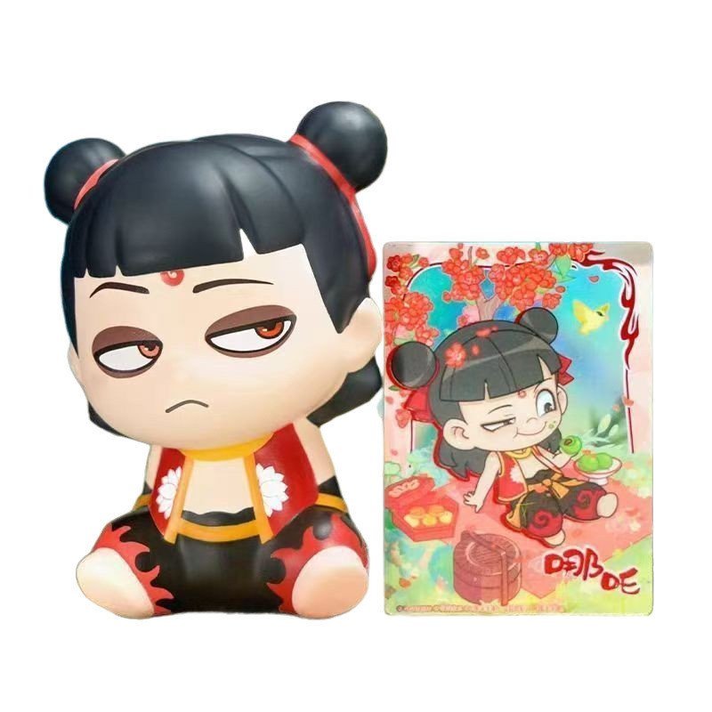 Ao Bing Nezha Pinch Music Doll World ตุ๊กตา Sea Demon Boy ภาพยนตร์ Nezha รูปปีศาจ Boy สินค้ายอดนิยม 