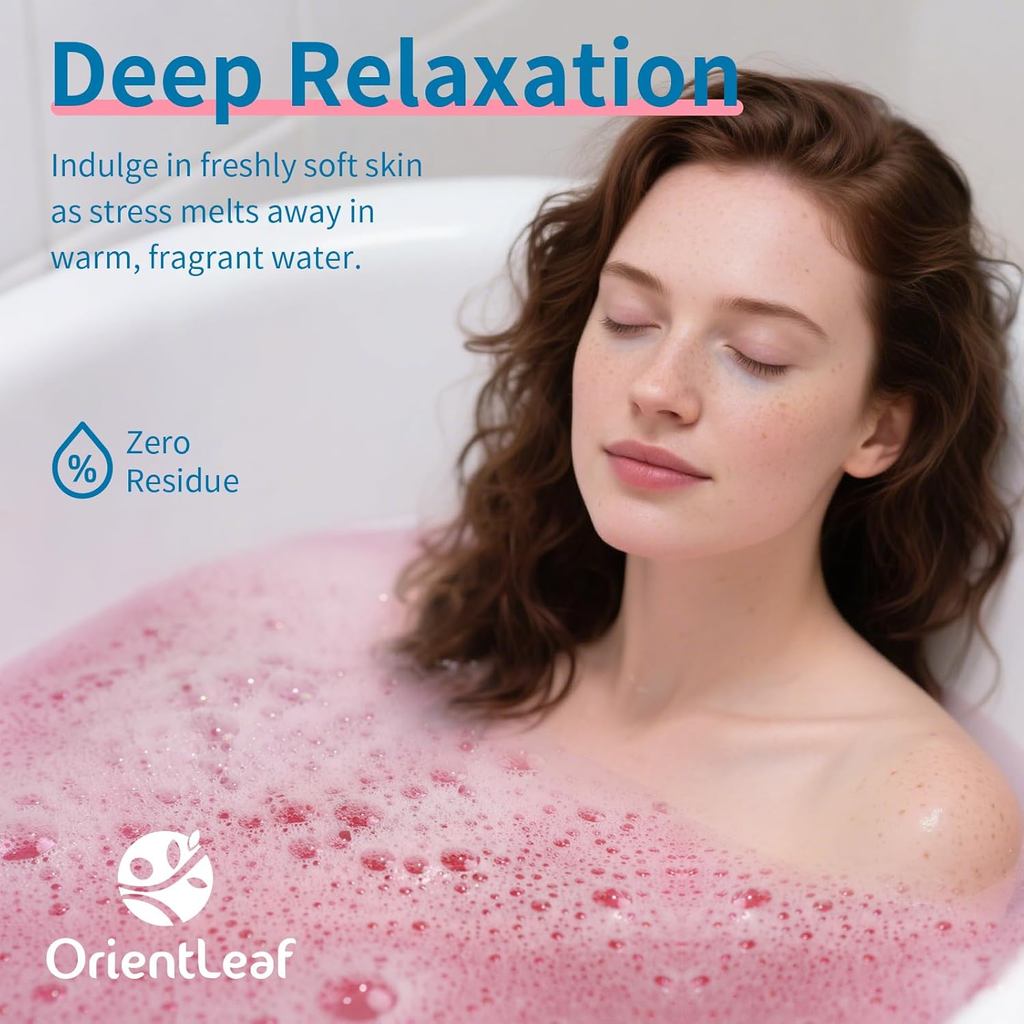 Bath Bombs for Women, Stocking Stuffers, Bath Bombs Plant Scented Lavender, Rose, Eucalyptus, 6 x 2 