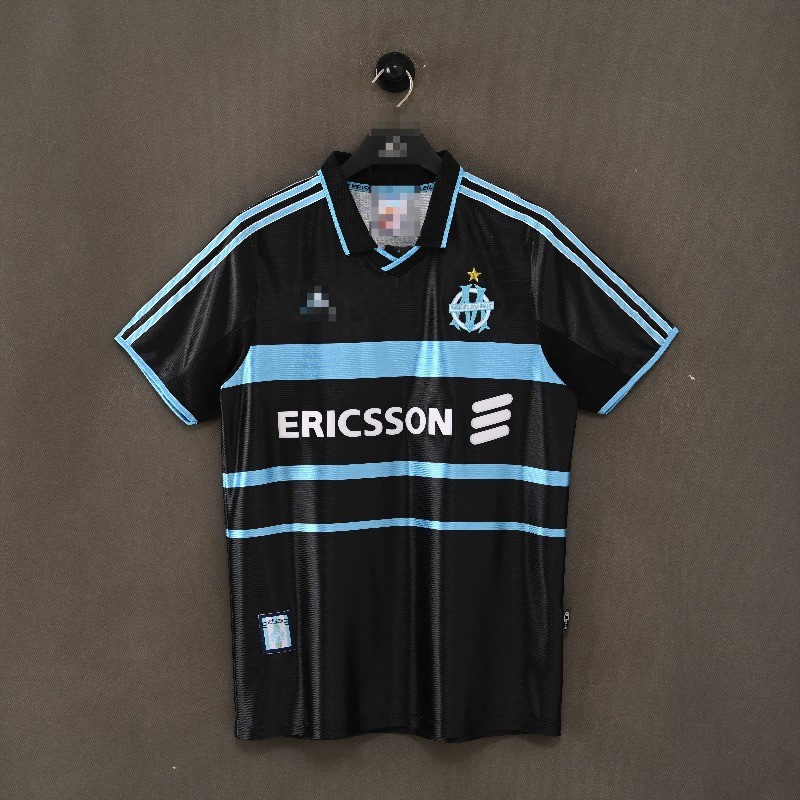 เสื้อฟุตบอลแขนสั้น Retro 99-00 Marseille มือสอง