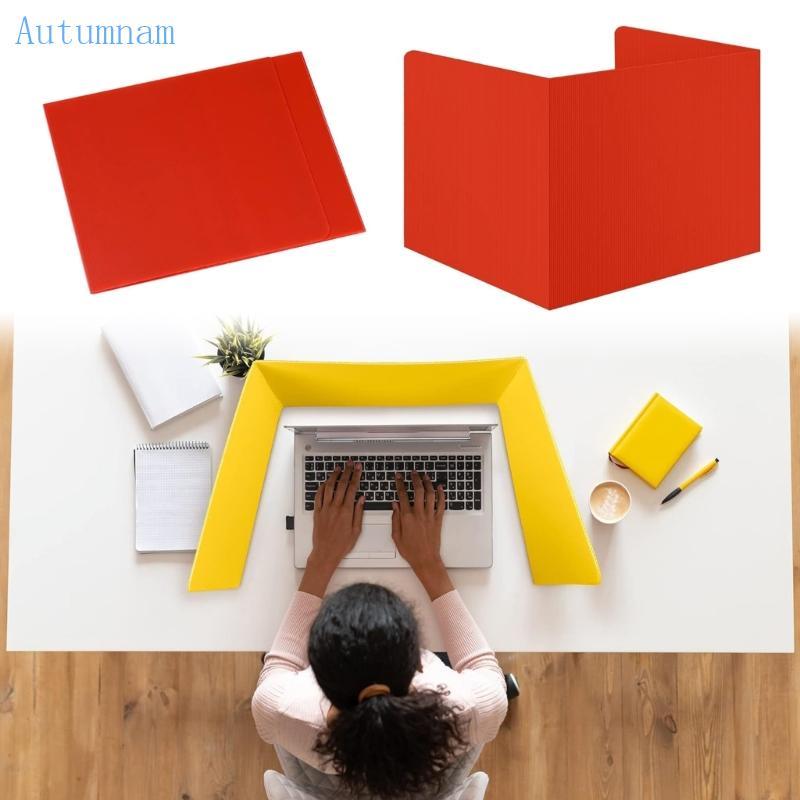 AUTU ทําความสะอาดง่ายนักเรียนโต๊ะโฟลเดอร์ความเป็นส่วนตัวห้องเรียนโต๊ะ Divider Shields