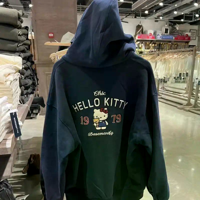 คาร์ดิแกนแจ็คเก็ตคิตตี้สำหรับฤดูหนาว ทำจากผ้าฝ้าย สไตล์อินเทรนด์ สำหรับทั้งชายและหญิง - รูปที่ 2