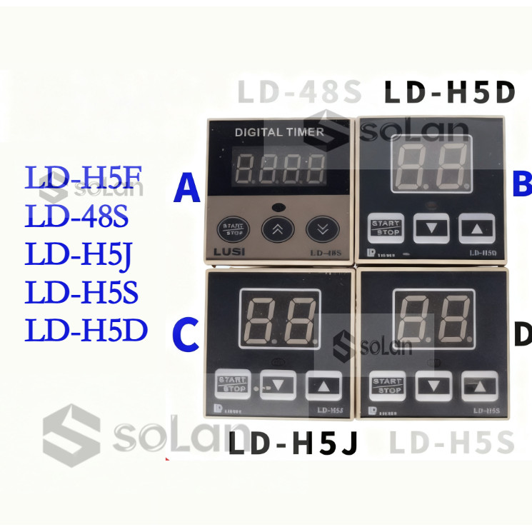 LD-H5F LD-48S LD-H5J LD-H5S LD-H5D ตัวจับเวลาเตาอบ เครื่องจับเวลาเตาอบเพชรสีแดง