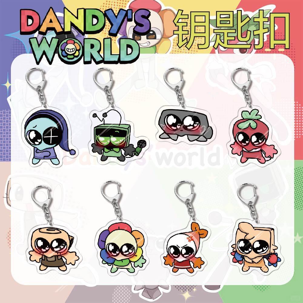 Dandy World Anime Merchandise พวงกุญแจใสแขวนการ์ตูน Valley