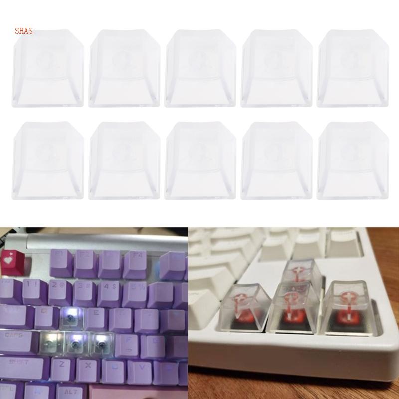 Shas โปร่งใส Keycap R4 ความสูงหนา ABS Backlit Keycap ชุด Matte Backlit Keycap สําหรับคีย์บอร์ดแบบกลไ