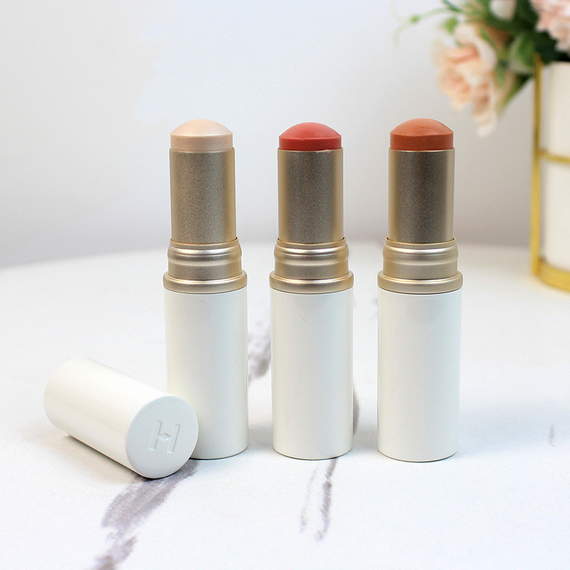 ขายร้อน#27. 2) เกาหลี hince High Gloss Stick แยกบรรจุ Test Color Facial Contouring Water Gloss Blush