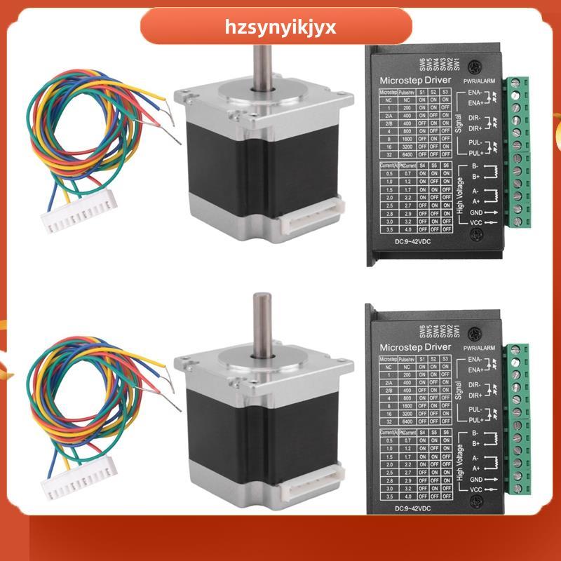 hzsynyikjyx2X Nema 23 23HS5628 Stepper Motor 57 มอเตอร์ 2.8A พร้อม TB6600 Stepper Motor Driver NEMA1