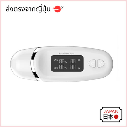 【เครื่องวัดความชื้นผิว】【Skin Analyzer】【Moisture Meter】 เครื่องวัดสภาพผิวหน้าแบบพกพา สีขาว ตรวจวัดความชุ่มชื้น น้ำมัน ความยืดหยุ่น และอายุผิว ด้วยผลลัพธ์เป็นเปอร์เซ็นต์ ใช้งานง่ายและชาร์จผ่าน USB 　ส่งตรงจากญี่ปุ่น