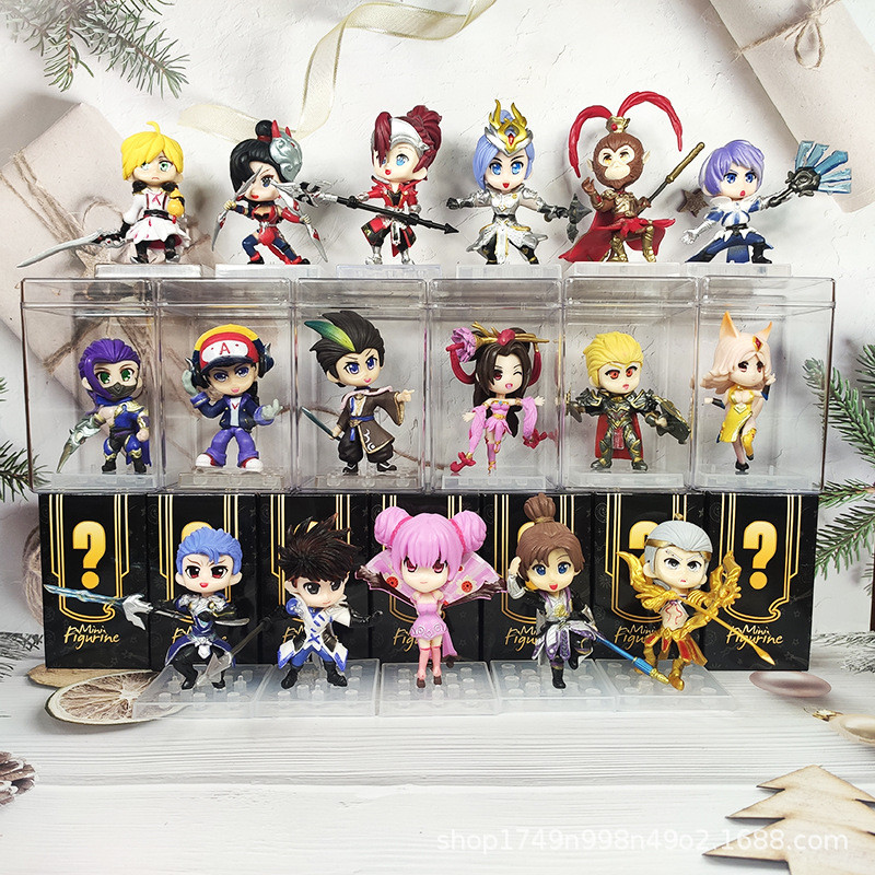 [จัดส่งด่วน] King Glory Figure Mystery Box ของเล่นตุ๊กตาโมเดลเค้กตกแต่งรถเด็กชายรูปบรรจุภัณฑ์ของขวัญ