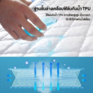 ที่นอนกันน้ำ 3/3.5/5/6ฟุต ป้องกันไรฝุ่น ผ้ารองฉี่ กันน้ำ100% รัดมุม ที่นอน ซักเครื่องได้ ปกป้องที่นอน ผ้ารองกันเปื้อน