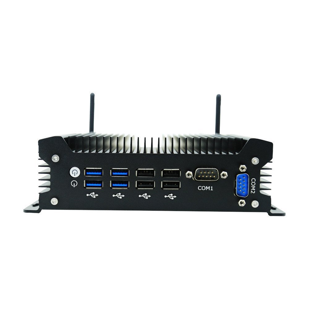 Dual Net Dual Serial Port Mini Industrial Control คอมพิวเตอร์โฮสต์ Core I3/I5/I7 Dual Display 8USB M