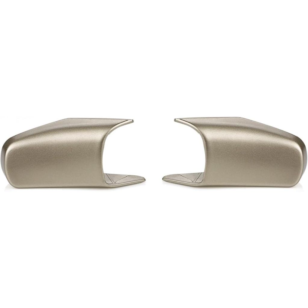 2PCS Gold ประตูดึงสายรัด End Caps ใช้งานร่วมกับ 2003-2011 L-incoln Town รถ 4.6L V8, เปลี่ยนสําหรับ 3