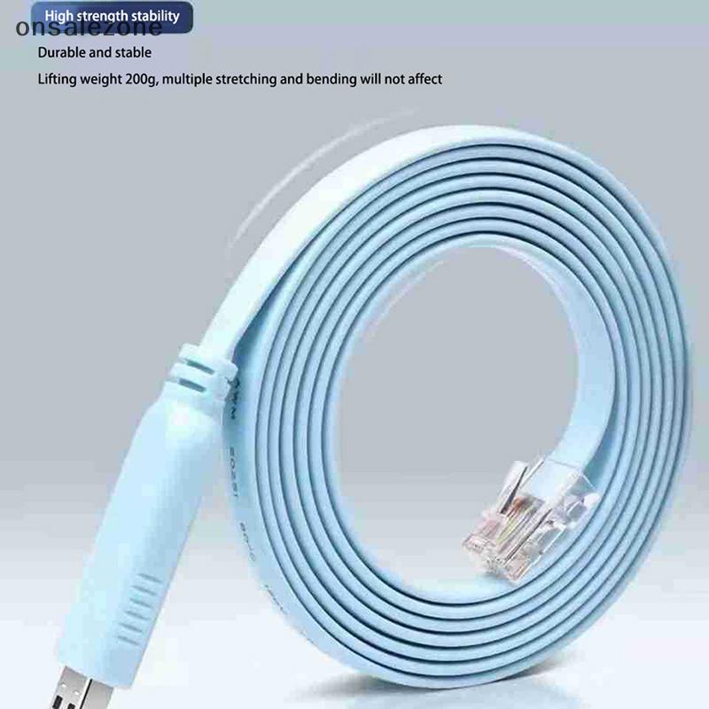 OZTH 1/1.51.8/3M USB To RJ45 สําหรับ Cisco USB คอนโซลสาย Debug สําหรับ Cisco H3C HP Arba 9306 Huawei