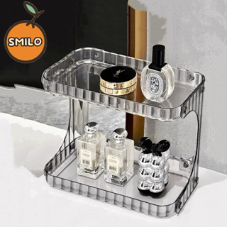 SMILO ห้องน้ํา วางเครื่องสำอางค์ แบบสองชั้น ชั้นเก็บของอเนกป…