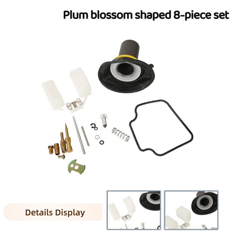 Plunger ชุดซ่อมคาร์บูเรเตอร์สําหรับ PD18J GY6 50CC ATV Karting Moped สกู๊ตเตอร์ Jet เข็มลอยวาล์วปะเก
