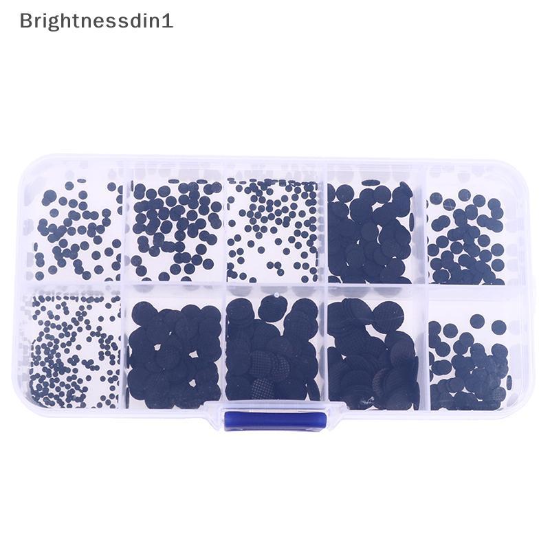 [Brightnessdin] 500PCS ขนาดที่แตกต่างกันนําไฟฟ้าแผ่นยางปุ่มกดชุดซ่อมสําหรับรีโมทคอนโทรล IR ปุ่มยางนํ