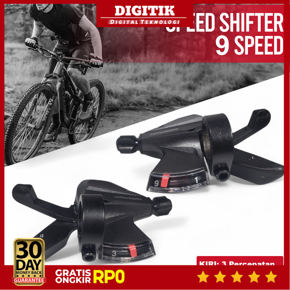 DIGITIK - TaffiSPORT Speed Shifter Trigger Bicycle 9 Speed 2 PCS - SL-M370