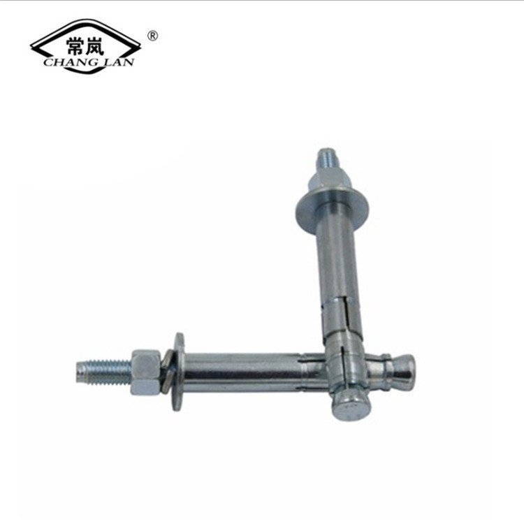 Hot สังกะสี Anchor Bolt ตัด Anchor Bolt ด้ายขยาย Bolt หลอดคู่ด้านหลังด้านล่าง Heavy-Duty Mechanical 