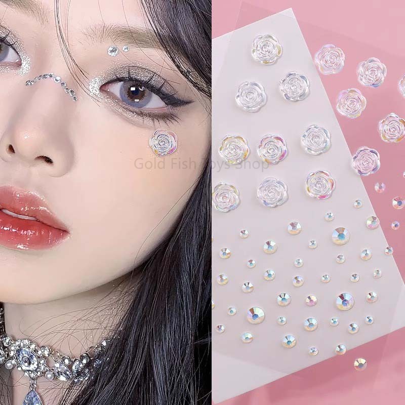 🔥พร้อมส่ง🔥สติ๊กเกอร์แต่งหน้า สติ๊กเกอร์ผีเสื้อ DIY Make up sticker เพชรเทียม เหมาะสำหรับเด็กๆ สำหรับงานปาร์ตี้เต้นรำ