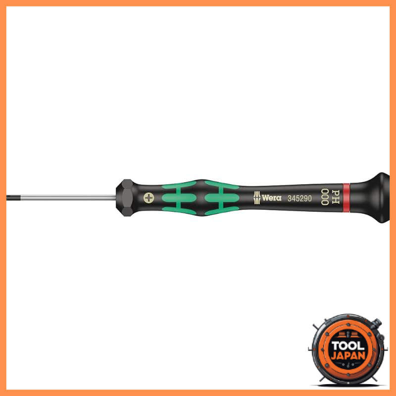 Wera precision Phillips screwdriver PH000 tip 40 mm shaft length 345290