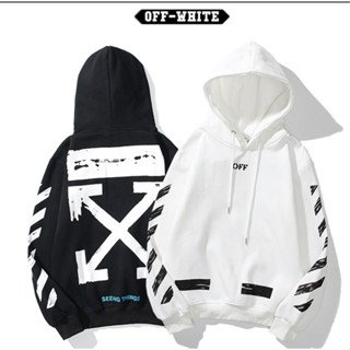 Off-Whit ฤดูใบไม้ร่วงและฤดูหนาวใหม่เสื้อกันหนาวมีฮู้ดผ้าฝ้าย…
