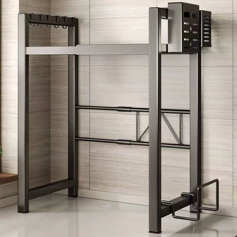 Kitchen Retractable Countertop Oven Air Fryer Storage Rack