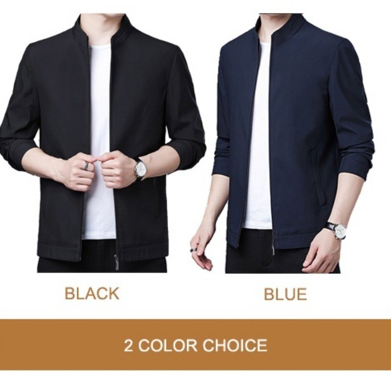 ZITY ซื้อ 1 แถม 1! เสื้อแจ็คเก็ตผู้ชายเสื้อแจ็คเก็ตคุณภาพดีใหม่ Slim Casual ชุดเบสบอลเสื้อ — صورة 5