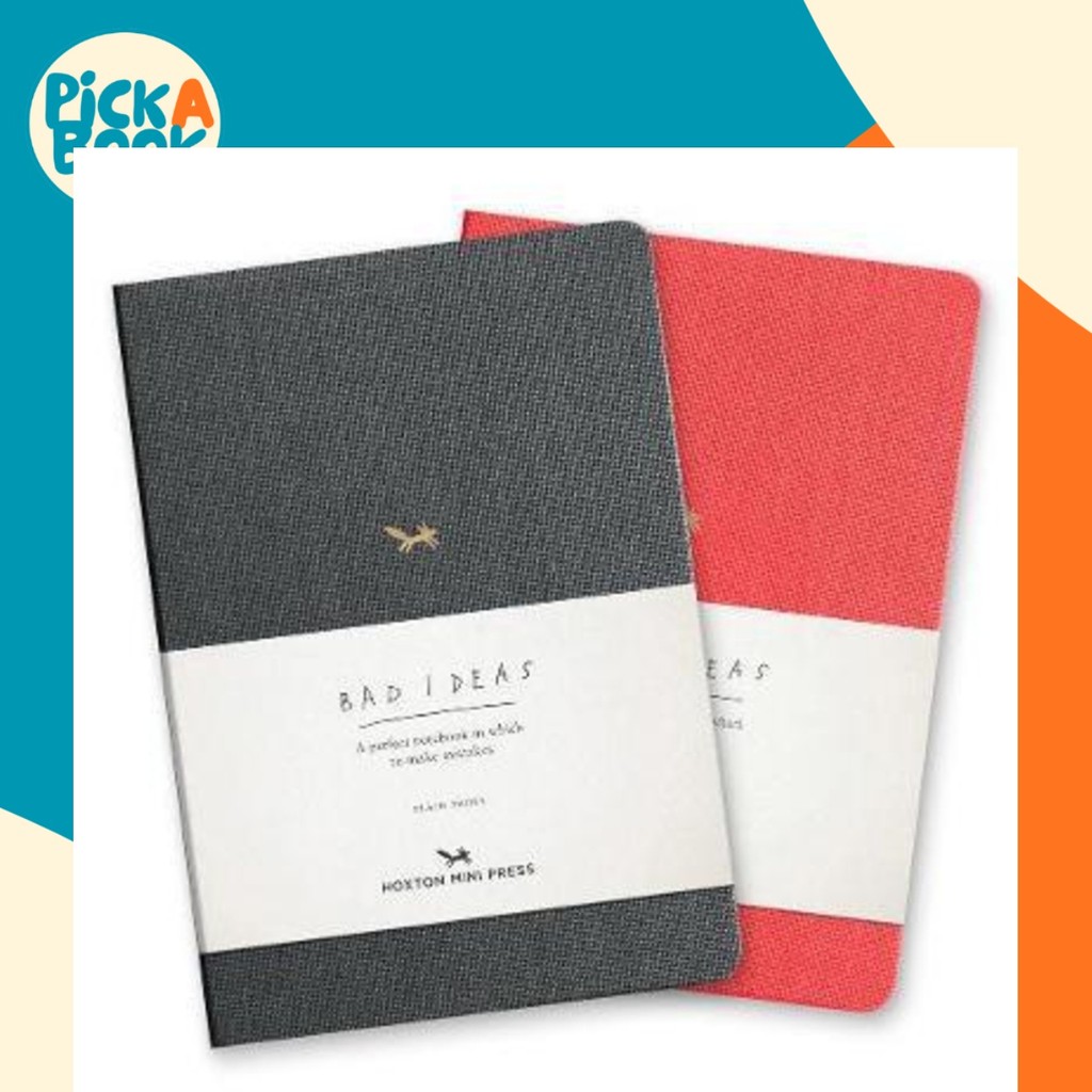 โน๊ตบุ๊ค For Bad Ideas - สีแดง/เรียงรายโดย Hoxton Mini Press (ฉบับสหราชอาณาจักรปกอ่อน)